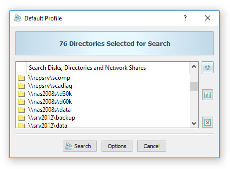 Searching Duplicate Files in Network Servers